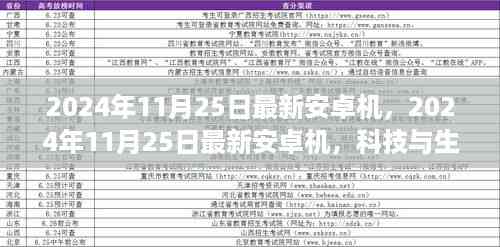 科技与生活的完美融合,最新安卓机发布日期揭晓,2024年11月25日