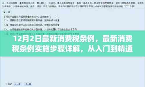 最新消费税条例详解，从入门到精通，12月2日实施步骤全解析