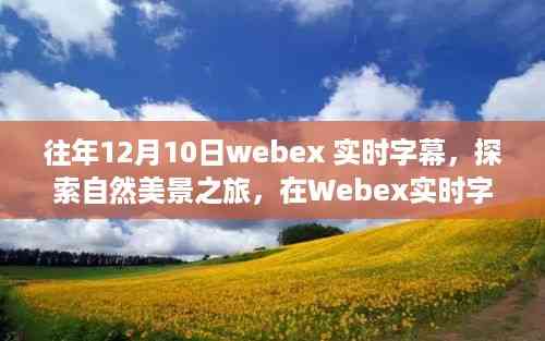 Webex实时字幕助您探索自然美景,寻找内心的宁静与喜悦之旅