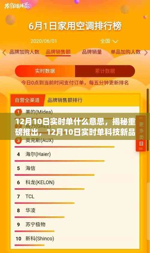 揭秘重磅科技新品,12月10日实时单,重塑未来生活体验!