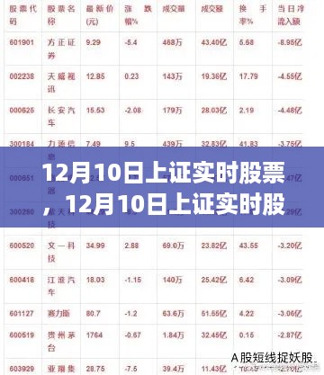 12月10日上证实时股票全面评测与介绍