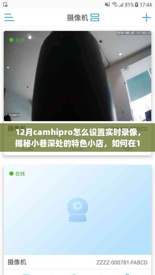 揭秘Camhipro设置实时录像攻略,探索小巷特色小店,激发探索欲望!