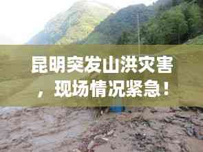 昆明突发山洪灾害,现场情况紧急!