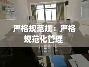 严格规范规:严格规范化管理