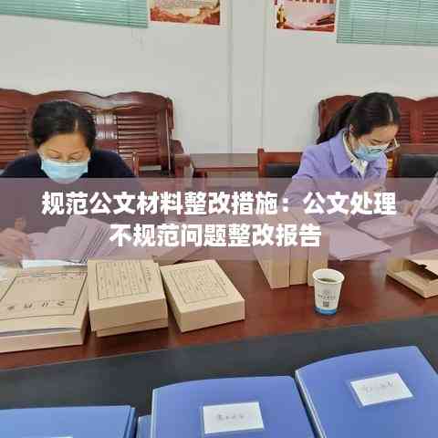 规范公文材料整改措施:公文处理不规范问题整改报告