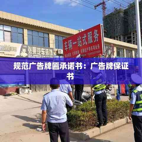 规范广告牌匾承诺书：广告牌保证书 