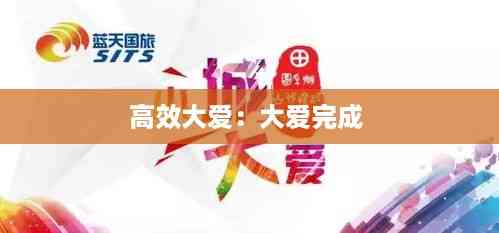 高效大爱:大爱完成
