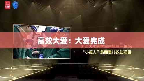 高效大爱:大爱完成
