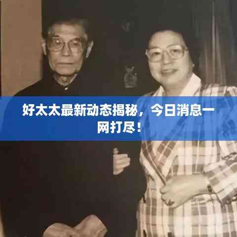 好太太最新动态揭秘,今日消息一网打尽!