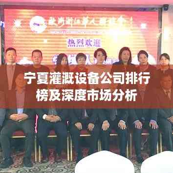 宁夏灌溉设备公司排行榜及深度市场分析