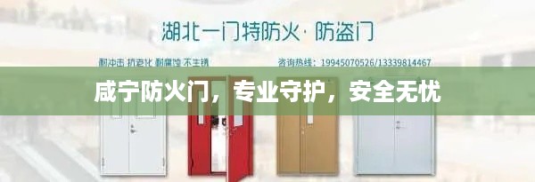 咸宁防火门,专业守护,安全无忧